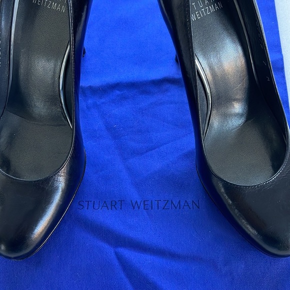 Stuart Weitzman Platswoon leather stiletto pumps - Picture 10 of 13